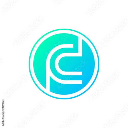 Letter C logo,Circle shape symbol,Digital,Technology,Media © DesignWinn