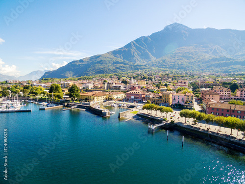 Colico - Lago di Como (IT) - Vista aerea del lungolago