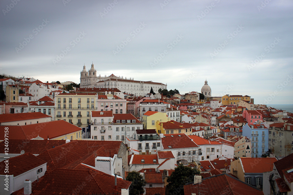 Panorama of Lisbon and Tejo River, Portugal
