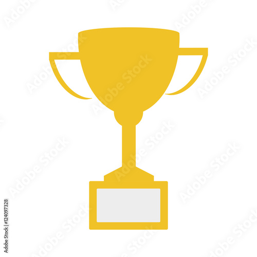 trophy cup championship isolated icon vector illustration design