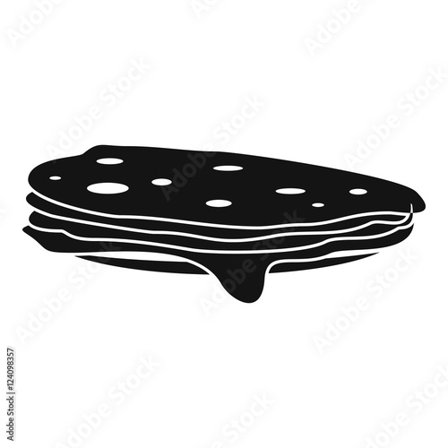Stack of pancakes icon. Simple illustration of pancakes vector icon for web