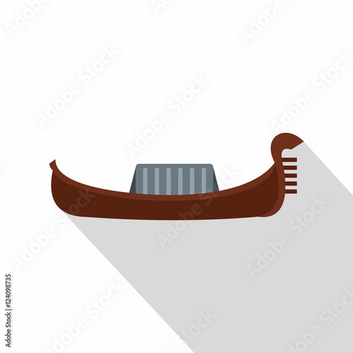 Gondola icon. Flat illustration of gondola vector icon for web isolated on white background