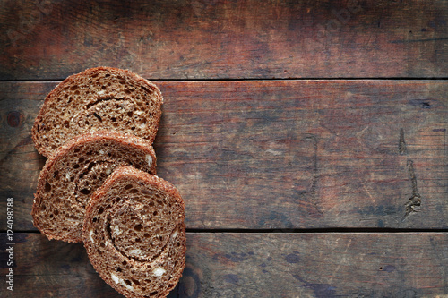 Photography Sliced Bread On Wood