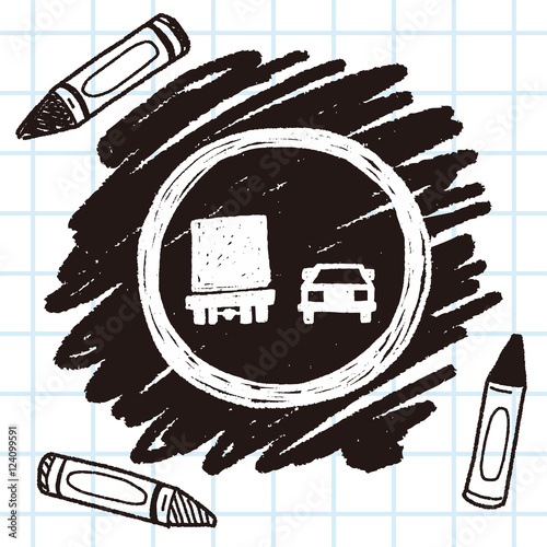 no overtaking doodle