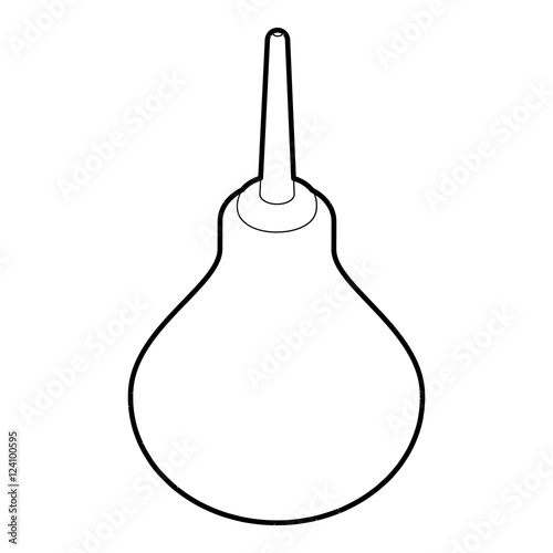 Enema icon. Outline illustration of enema vector icon for web