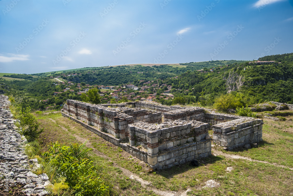 The ruins of the Cherven medieval fortress near Rousse, Bulgaria