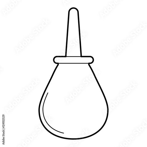 Enema icon. Outline illustration of enema vector icon for web isolated on white background