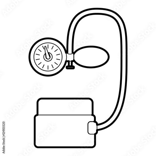 Tonometer pressure icon. Outline illustration of tonometer pressure vector icon for web