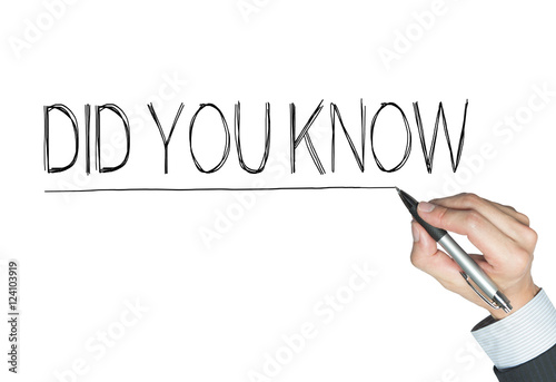 did you know written by hand