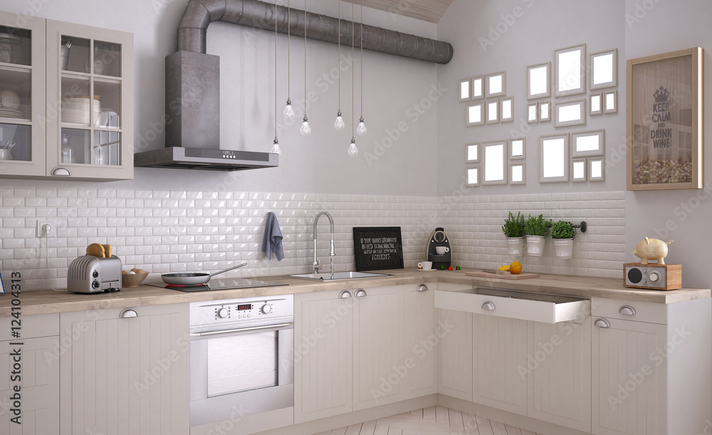 Scandinavian white kitchen Scandinavian white kitchen