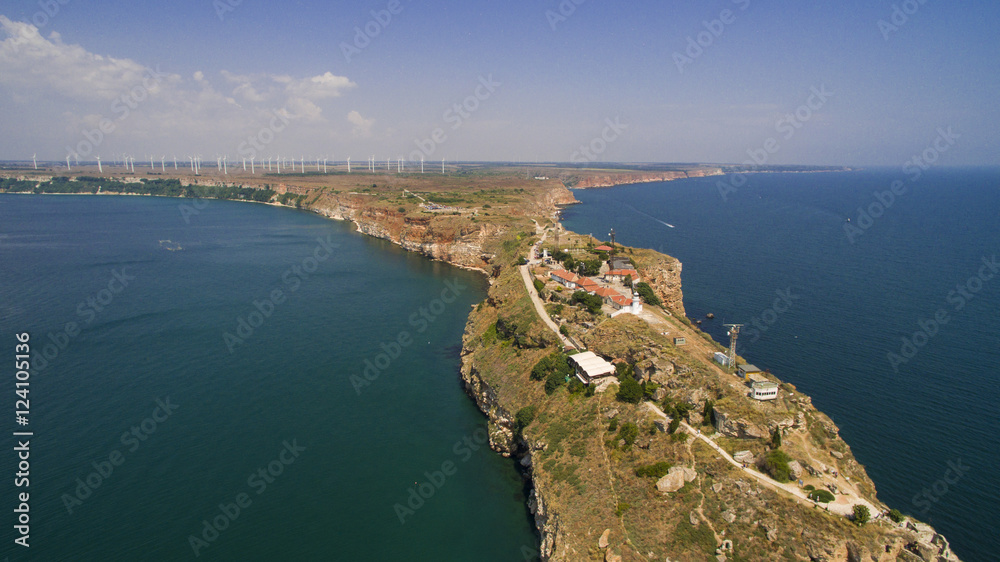 Aerial view of cape Kaliakra, Bulgaria