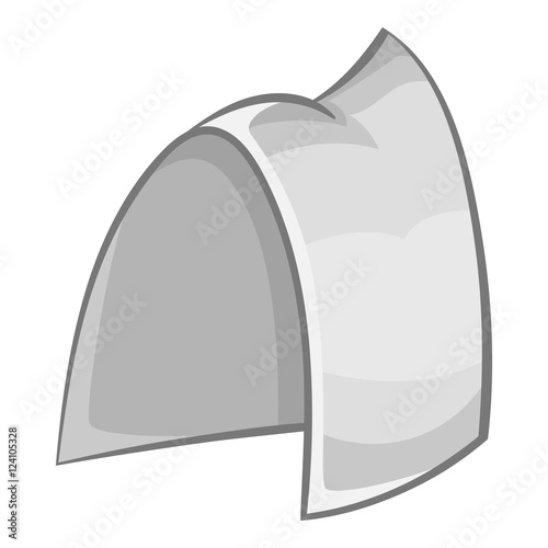 Hood maid icon. Gray monochrome illustration of hood maid vector icon for web