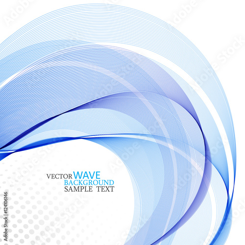 Abstract vector background, color transparent ring illustration