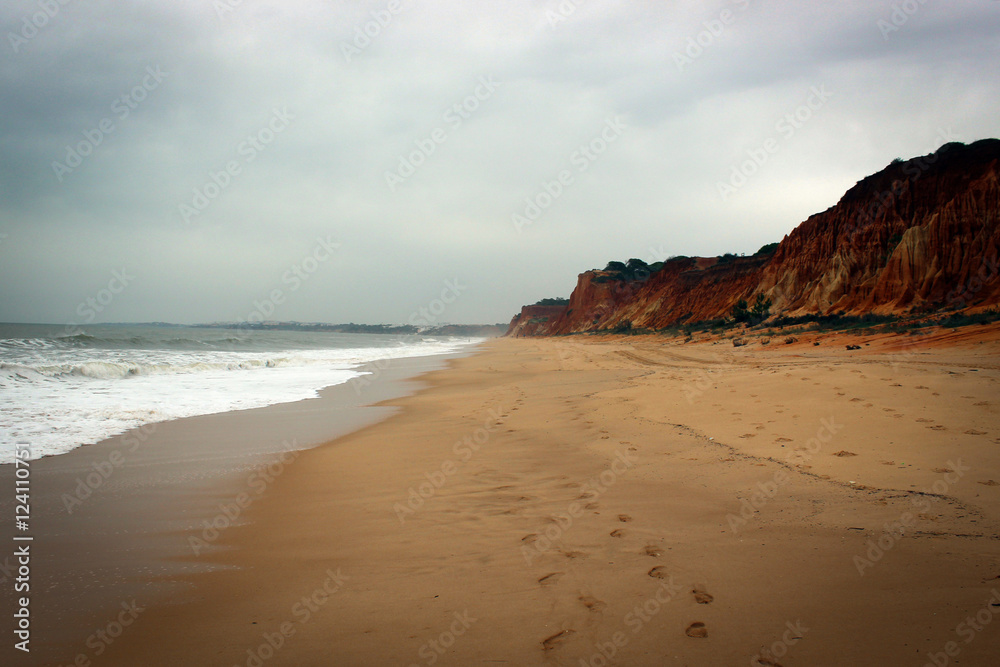 Atlantic Ocean coast near Albufeira, Portugal