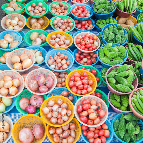 Fototapeta Naklejka Na Ścianę i Meble -  Fruits & Vegetables. Healthy eating series in the market