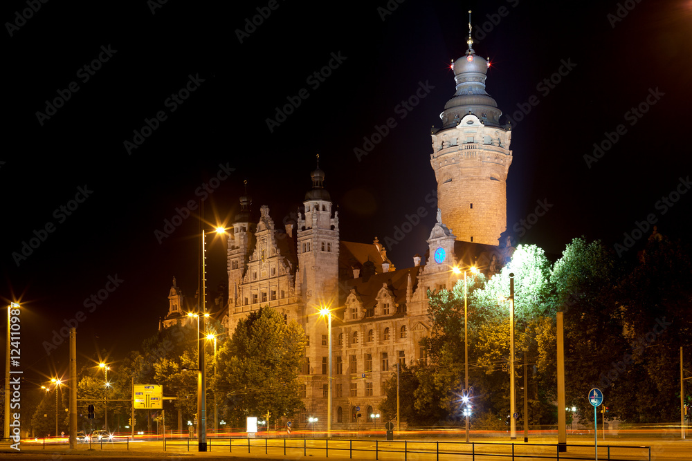 Obraz premium Neues Rathaus Leipzig