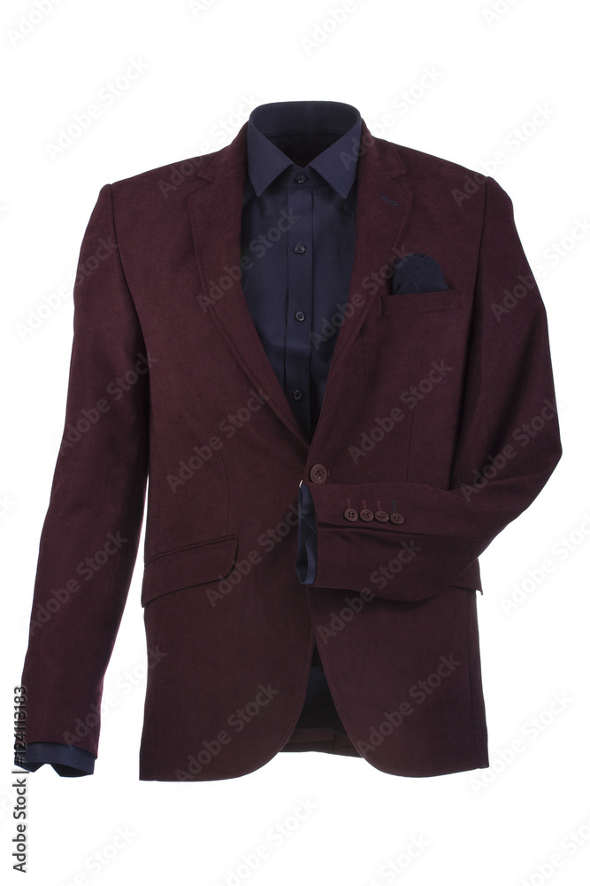 Men's jackets on a white background Men's jackets on a white background