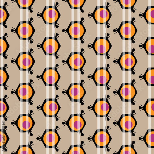 Patrón abstracto con formas geométricas