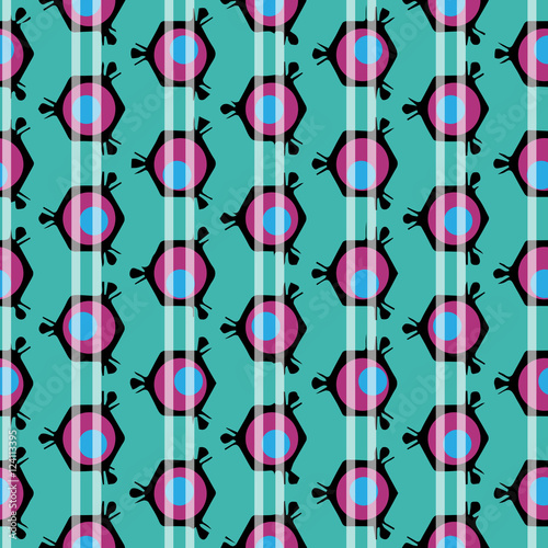 Patrón abstracto con formas geométricas