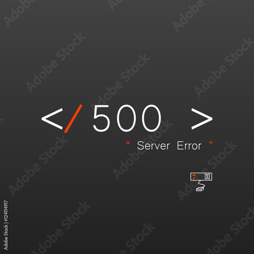 Vectors Abstract background 500 connection error server 