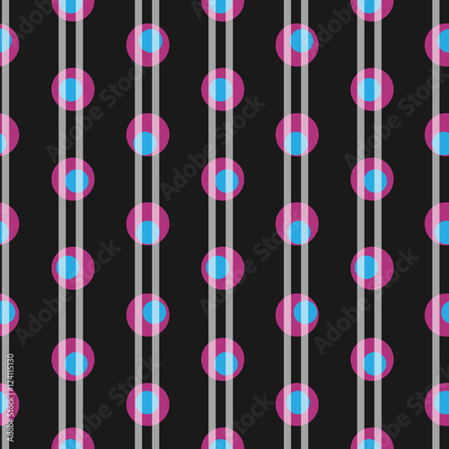 Patrón abstracto con formas geométricas. Fondo de círculos y líneas