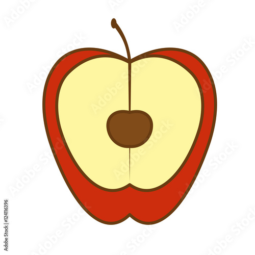 apple fresh fruit isolated icon vector illustration design