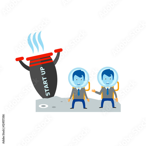 Startup Failure and Fallen Rocket Icon