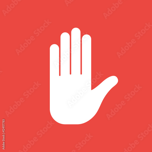 Stop sign hand