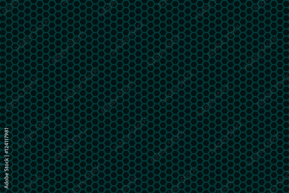 Brushed metal hexagon grille Brushed metal hexagon grille