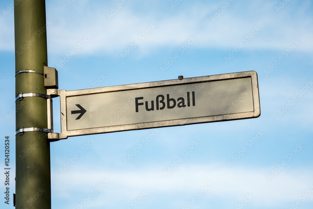 Fototapeta premium Schild 67 - Fussball