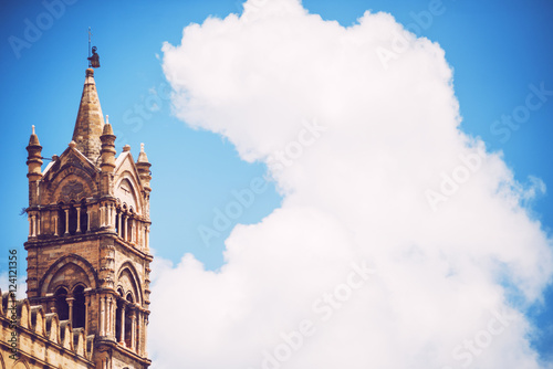 Palermo Cathedral texture background