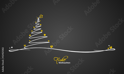 Christmas Card abstract tree