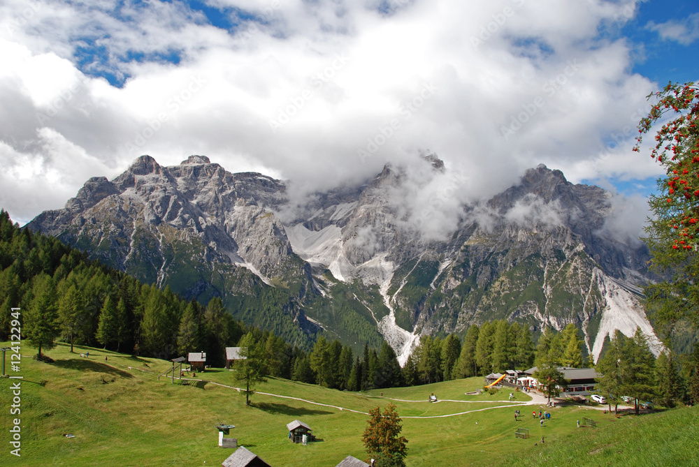 Valley of the Dolomiti Mountain, Italy