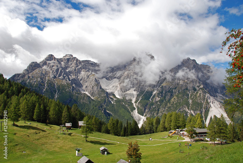 Valley of the Dolomiti Mountain  Italy