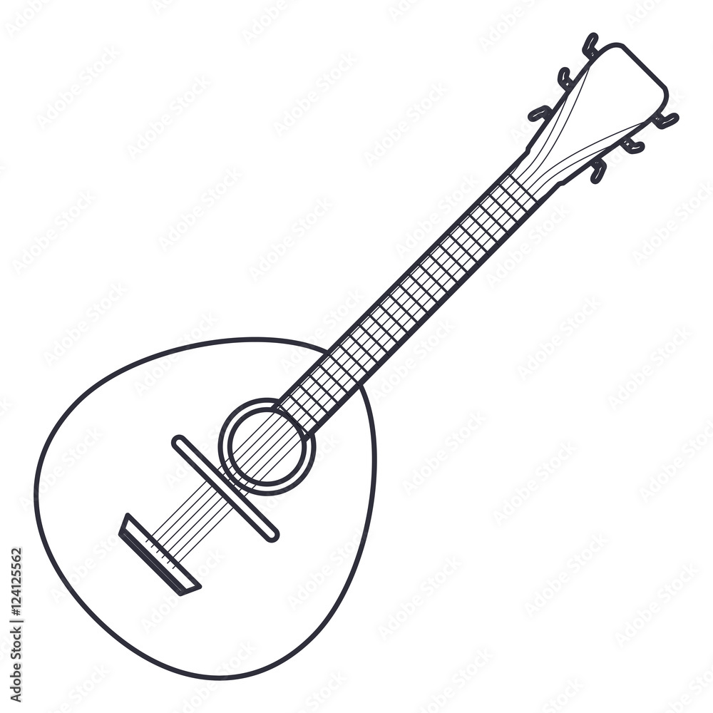 guitar icon. Instrument music sound and musical theme. Isolated design. Vector illustration guitar icon. Instrument music sound and musical theme. Isolated design. Vector illustration