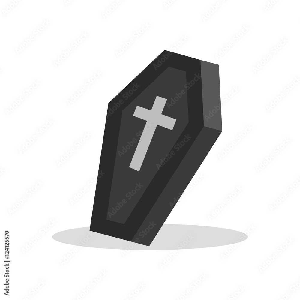 Obraz premium coffin with cross