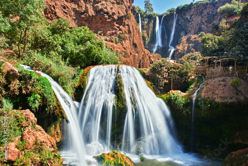 Fototapeta Naklejka Na Ścianę i Meble -  Ouzoud Falls near the Grand Atlas village of Tanaghmeilt Morocco