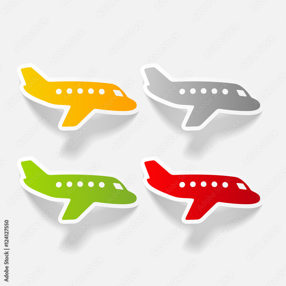 realistic design element: plane realistic design element: plane