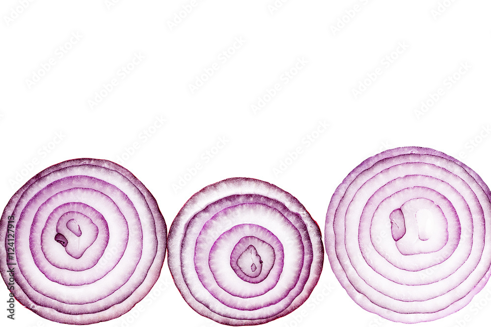Composition of the cut red onion, place for text Composition of the cut red onion, place for text