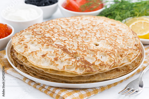 traditional Russian crepes