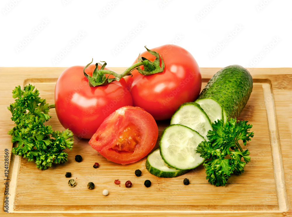 tomato and cucumber tomato and cucumber