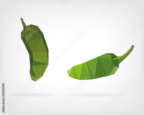 Low Poly Jalapeno Pepper