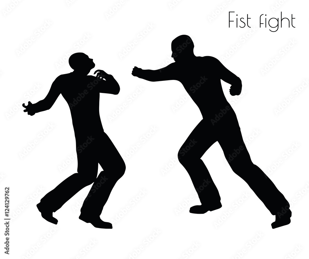 man in fistfight Action pose man in fistfight Action pose