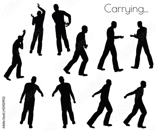 man in  Carrying Action pose