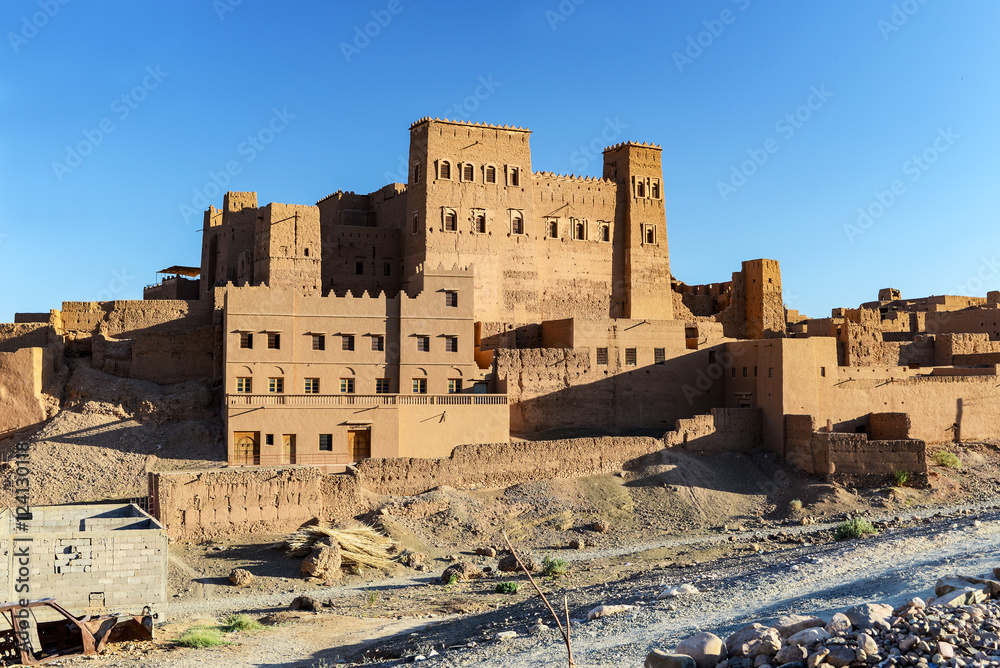 kasbah at draa valley in morocco
