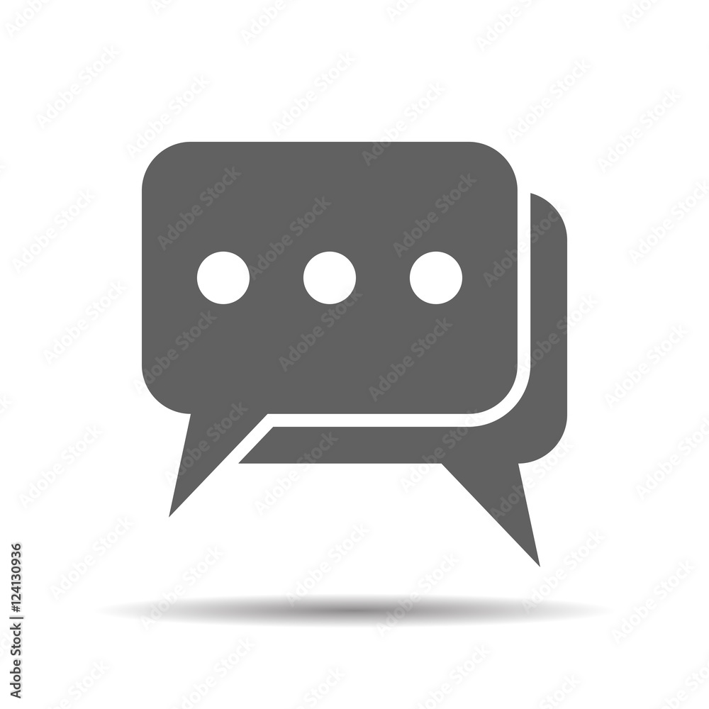 flat chat icon- vector illustration flat chat icon- vector illustration