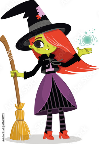 Cartoon Witch Character