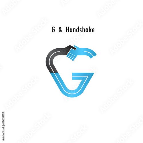 G- letter icon abstract logo design vector template.