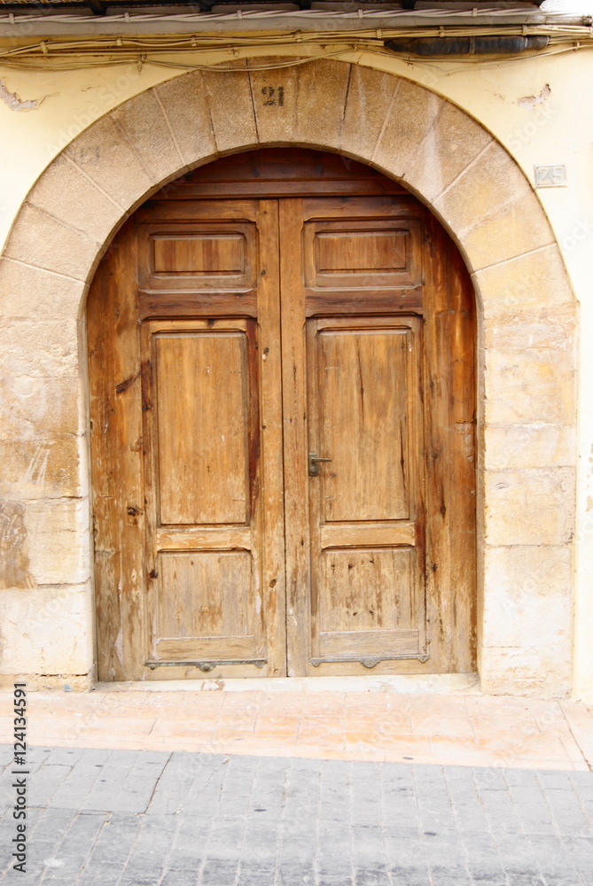 aold wooden door