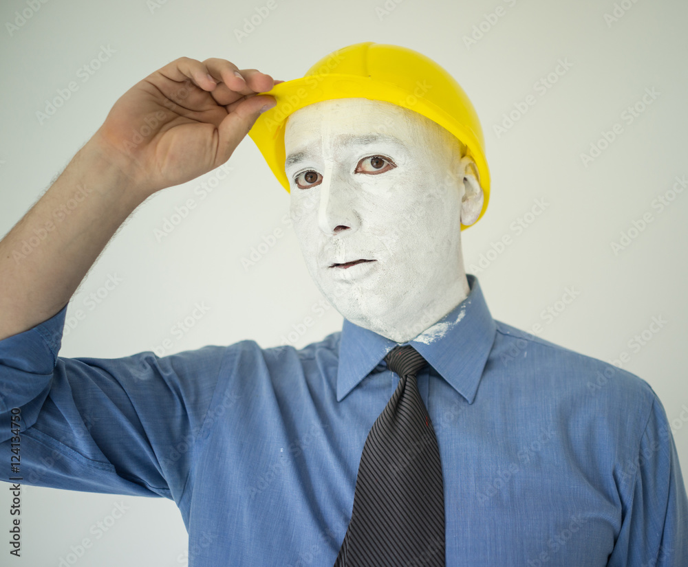 Conceptual two sides face portait photo of a man Conceptual two sides face portait photo of a man
